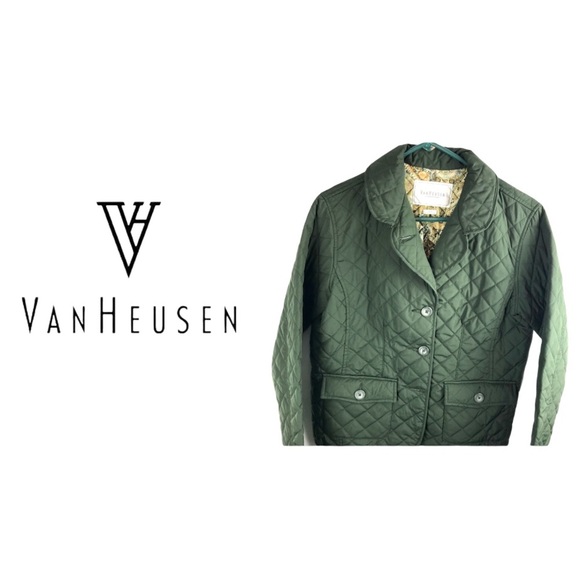 Van Heusen Forest Green Quilted Jacket - Picture 1 of 11